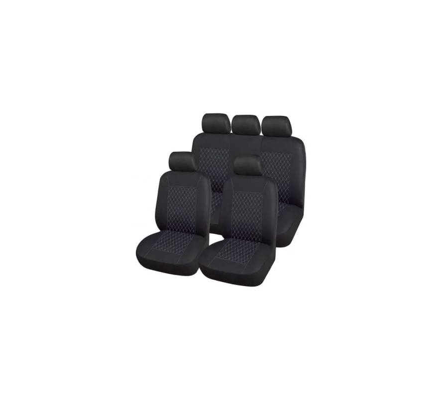Sacred Trust Black Universal Car Seat Cover With Thickened Back